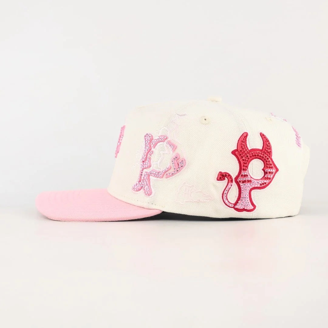 PINK/WHITE BREAST CANCER ODEE P snapback