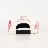 PINK/WHITE BREAST CANCER ODEE P snapback