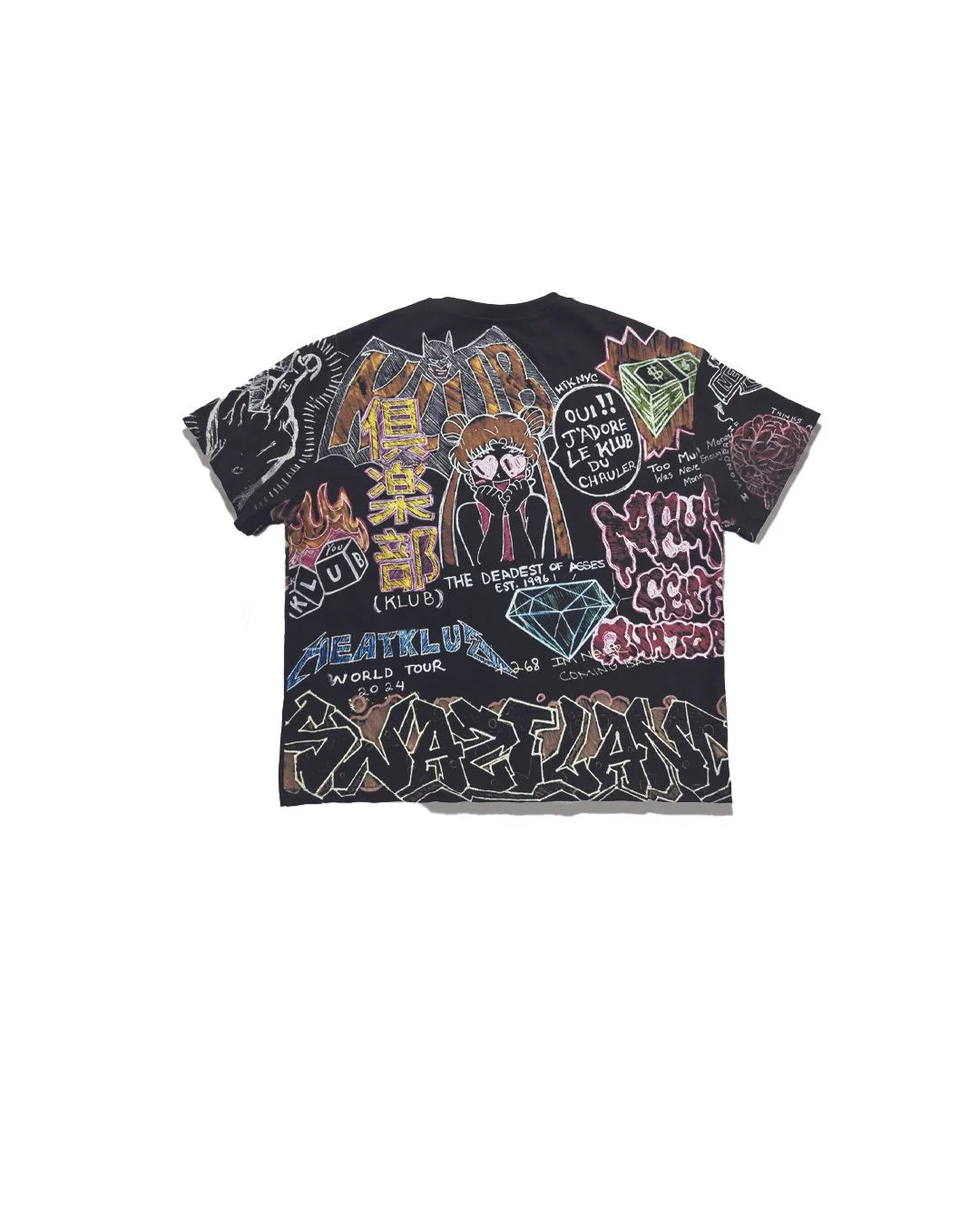 BLACK GRAFFITI TEE