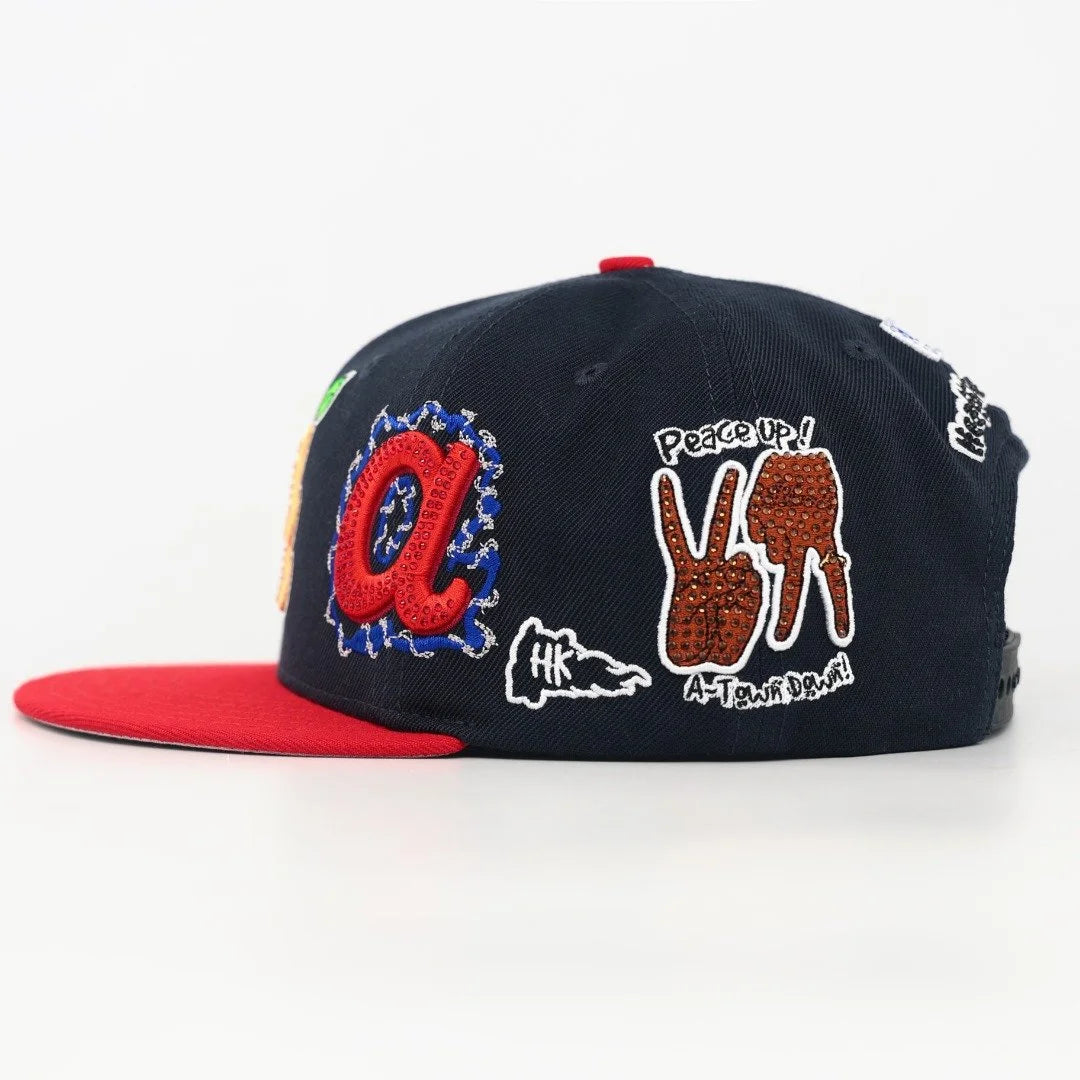 NAVY/RED IM SO ATL traditional snapback