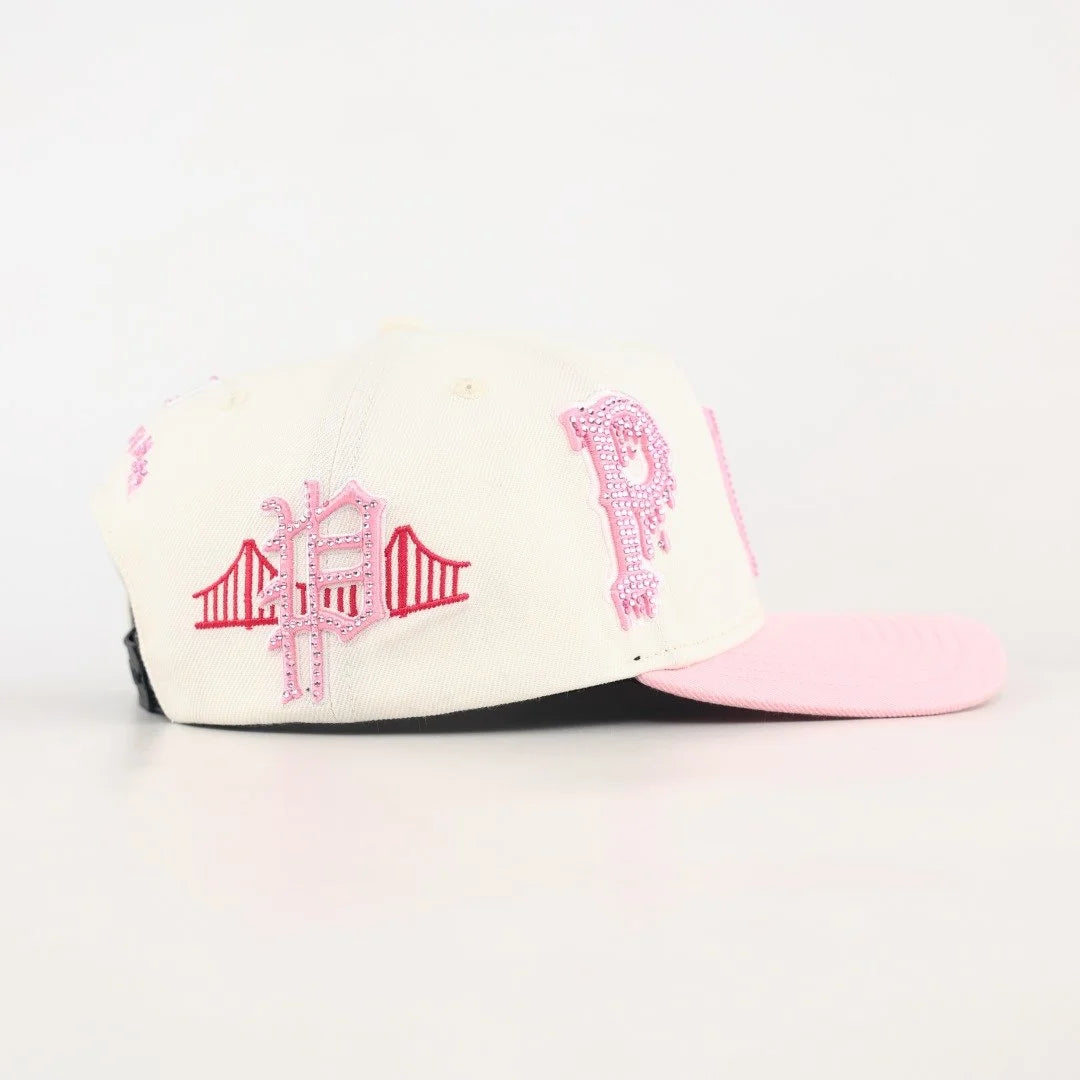 PINK/WHITE BREAST CANCER ODEE P snapback