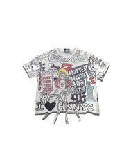 WHITE GRAFFITI TEE