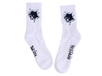 SPLATTER LOGO SOCKS WHITE (2 pairs)