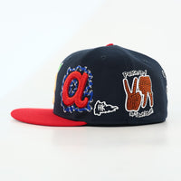 NAVY/RED IM SO ATL FITTED